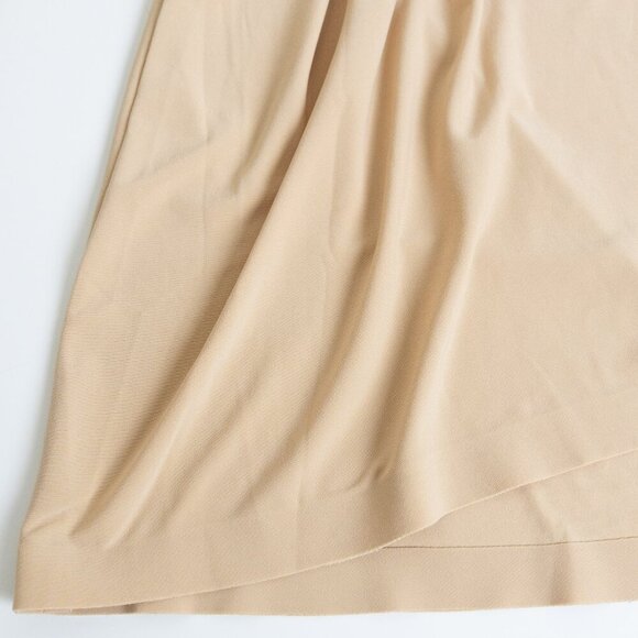 Norma Kamali Maxi Dress Beige Stretchy Jersey Obie Gown Blonde XL - Picture 8 of 13